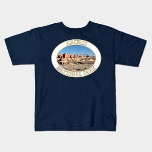 The Windows at Arches National Park in Moab, Utah Kids T-Shirt